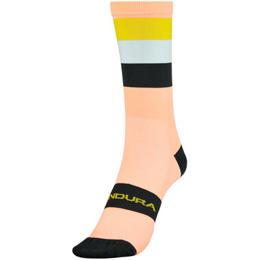 ENDURA BANDWITCH STRIPE Socks Saumon/Yellow 2023 0